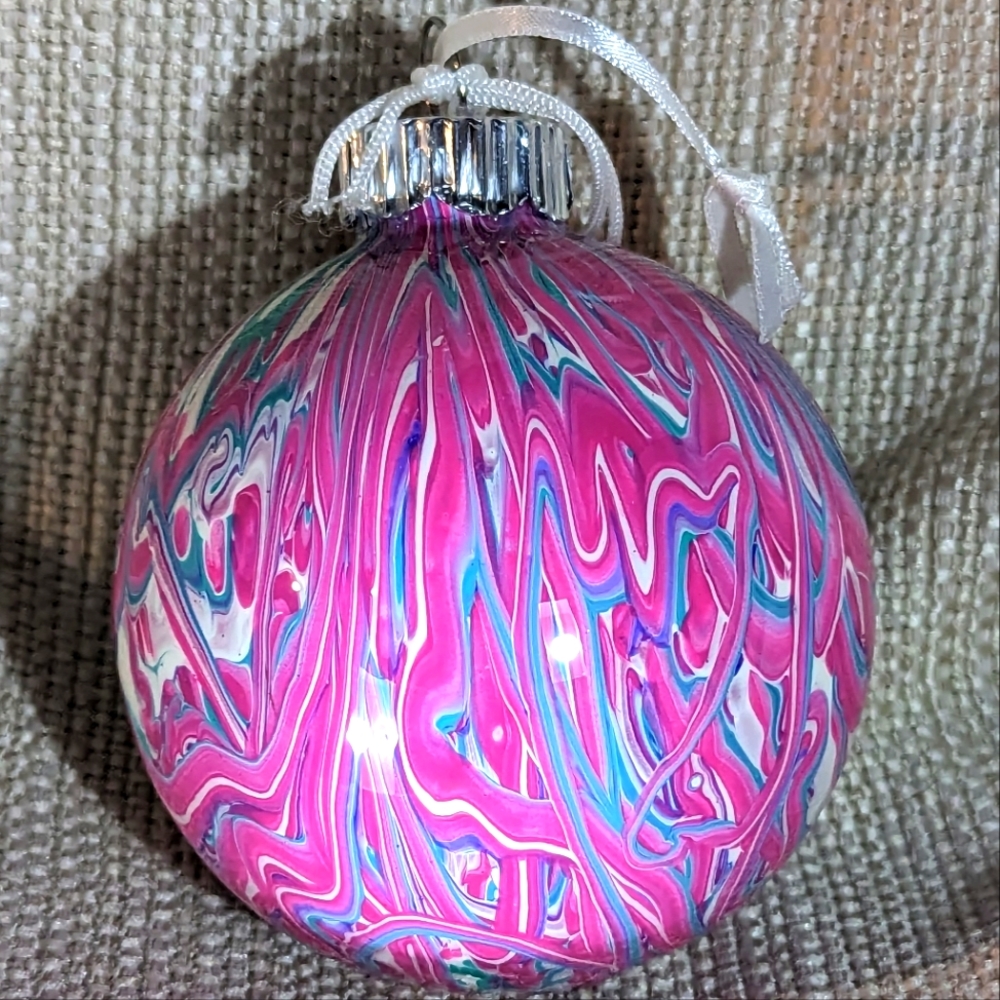 2.5" Handmade Resin Friendship Ball Ornament